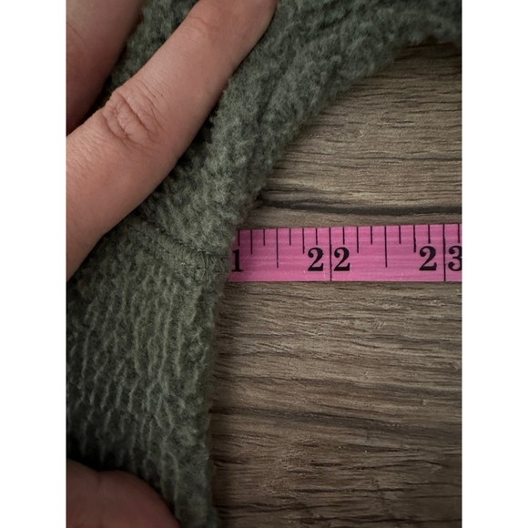 EVERLANE Men's Renew Zip Up Fleece Jacket Small Olive Green Teddy S - Picture 9 of 11